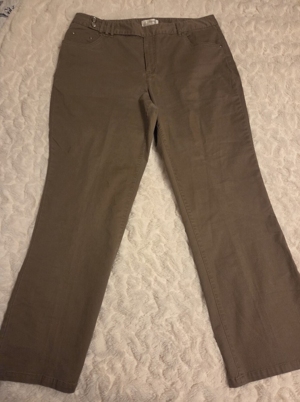 C.J. Banks  Brown Straight-Leg Jeans Size 16W